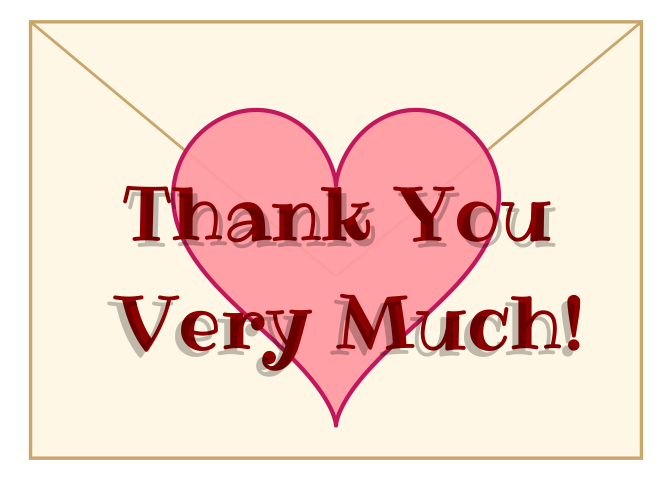 Thank you cards created with ggplot2.