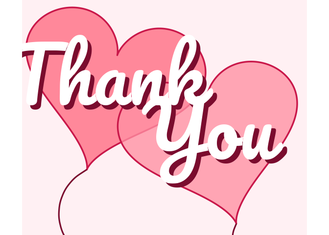 Thank you cards created with ggplot2.