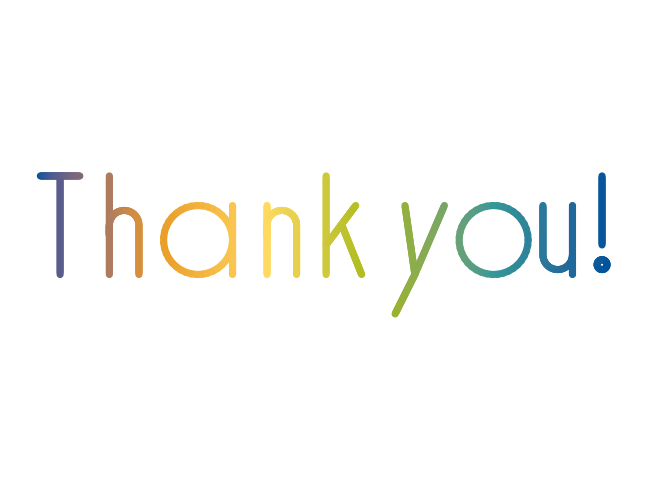 Thank you cards created with ggplot2.